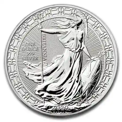 2020 Silver Great Britain Britannia Oriental Borders - 1 oz