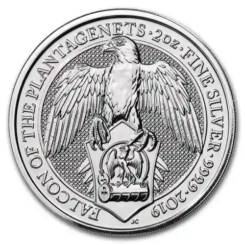2019 Silver Great Britain Queen's Beasts (The Falcon) - 2 oz