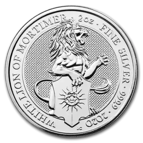 2020 Silver Great Britain Queen's Beasts (The White Lion) - 2 oz