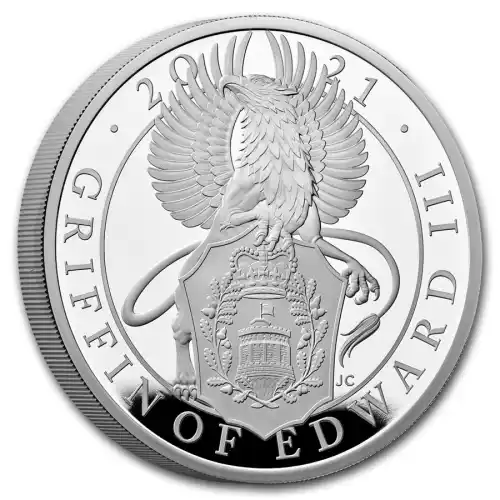 2021 Britain Queen's Beasts Griffin 1 oz Silver Proof
