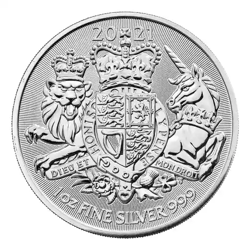 2021 Silver Great Britain Royal Arms - 1 oz