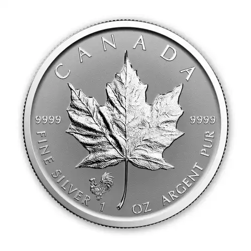 2017 Silver 1 oz Canada Maple Leaf Rooster Privy