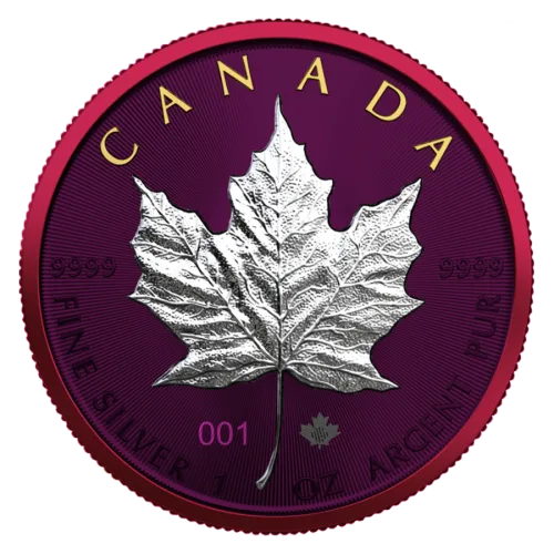 2021 Space Metals II Canada Maple Leaf 1 oz Silver