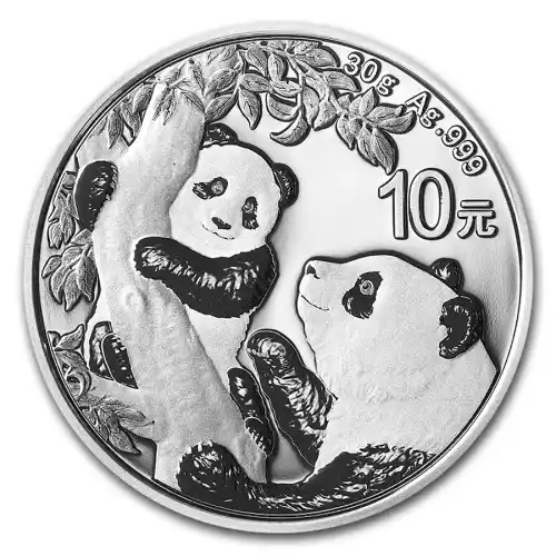 2021 China Panda 30 g Silver BU