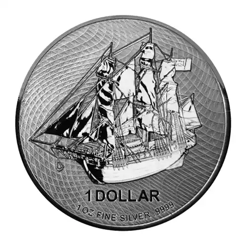 2021 Cook Islands Bounty 1 oz Silver BU