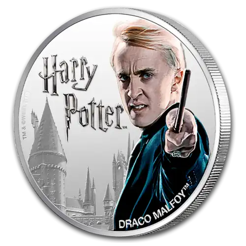 2019 Fiji Harry Potter Series 1 oz Silver Proof (Draco Malfoy)