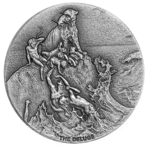 2022 Silver 2 oz Fiji The Deluge Biblical Series Coin