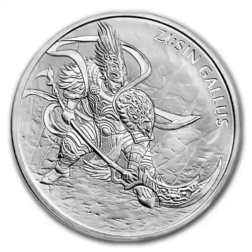 2017 South Korean Silver ZI:SIN Gallus BU - 1 oz-Impaired