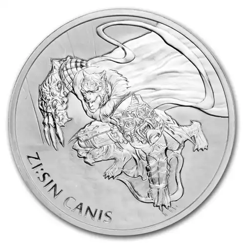 2018 South Korean Silver ZI:SIN Canis - 1 oz