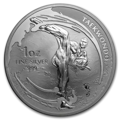 2019 South Korean Silver Taekwondo BU - 1 oz