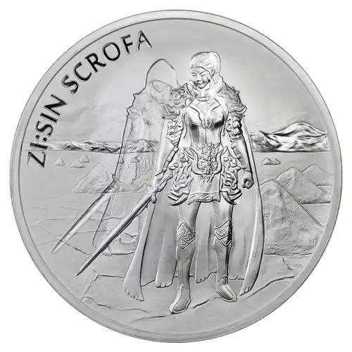 2019 South Korean Silver ZI:SIN Scrofa GHOST BU - 1 oz