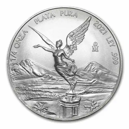 2021 Mexican Libertad 1/4 oz Silver BU