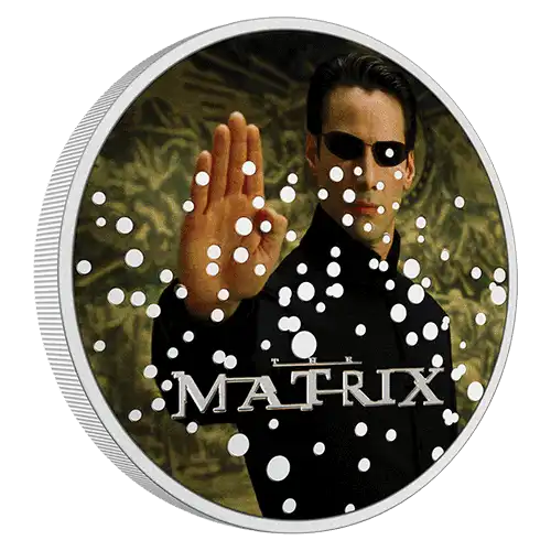 2022 Niue The Matrix: Neo 1 oz Silver Colorized Proof