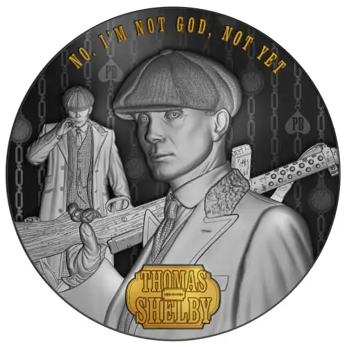 2023 2 oz Niue Peaky Blinders Thomas Shelby Silver Coin (Proof)