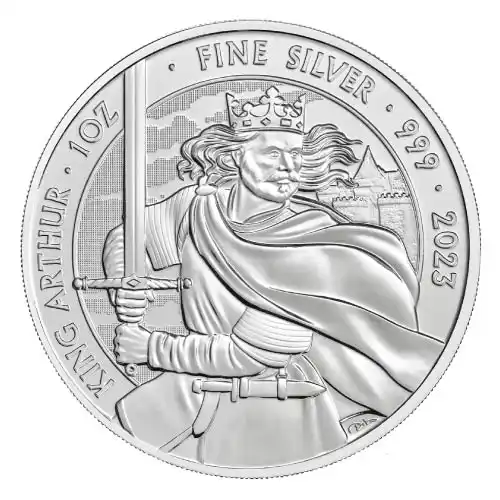 2023 Great Britain Myths & Legends: King Arthur 1 oz Silver BU
