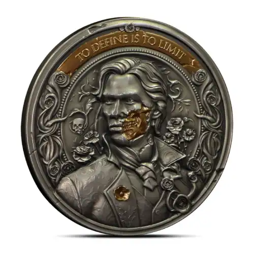 2024 2 oz Niue The Picture of Dorian Gray Antiqued Silver Coin (Color)