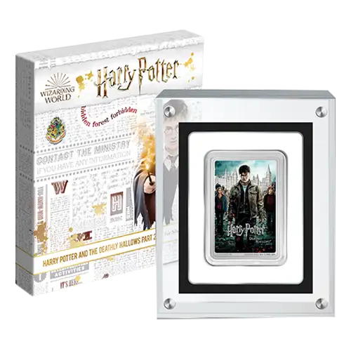 2021 Niue Harry Potter Poster Deathly Hallows Pt2 1 oz Silver Proof