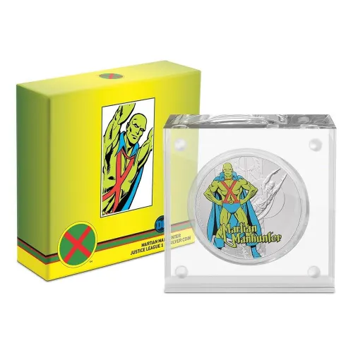 2020 Niue Justice League Martian Manhunter 1 oz Silver Proof