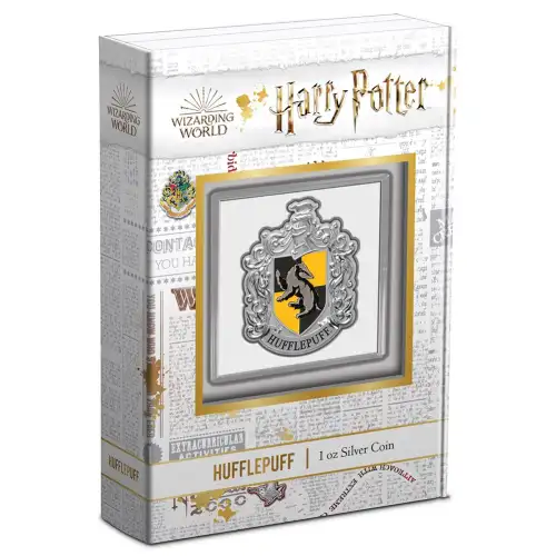 2021 Niue Harry Potter Hufflepuff Crest 1 oz Silver Proof