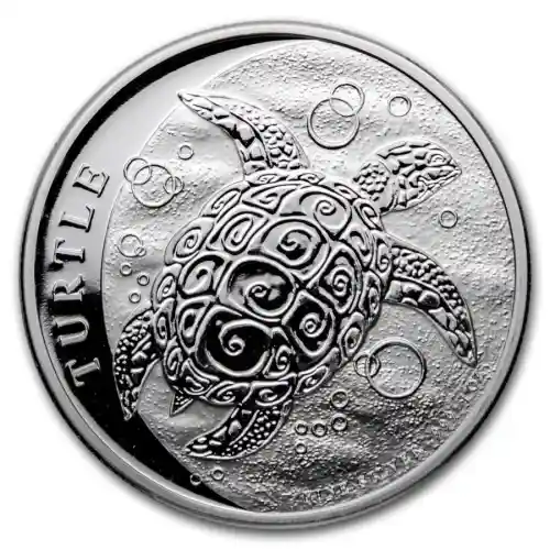 2021 Niue Hawksbill Turtle 1 oz Silver BU