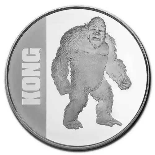 2021 Niue Godzilla Vs King Kong: King Kong 1 oz Silver BU