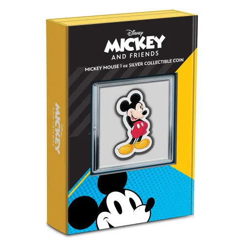 2021 Niue Disney Mickey Mouse Shaped 1 oz Silver Proof