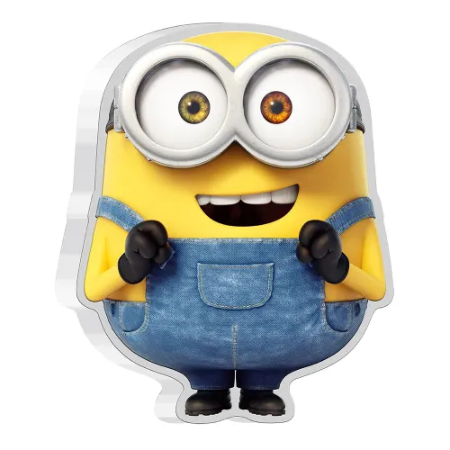 2021 Niue Minion Shape Bob 1 oz Silver Colored Proof