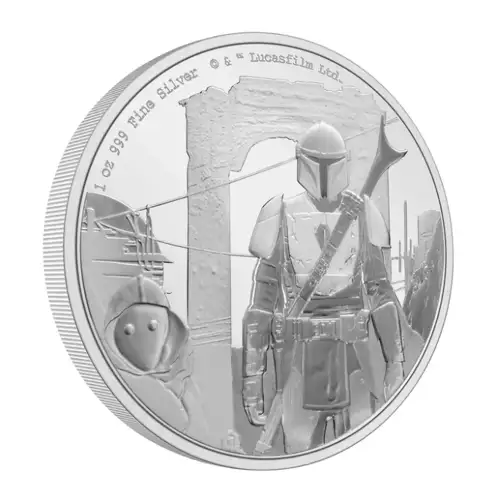 2021 Niue Mandalorian Classic: Mando 1 oz Silver Proof