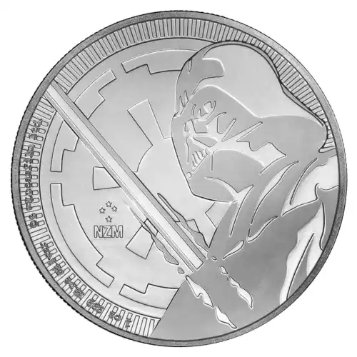 2018 Silver Niue Star Wars Darth Vader Lightsaber - 1 oz