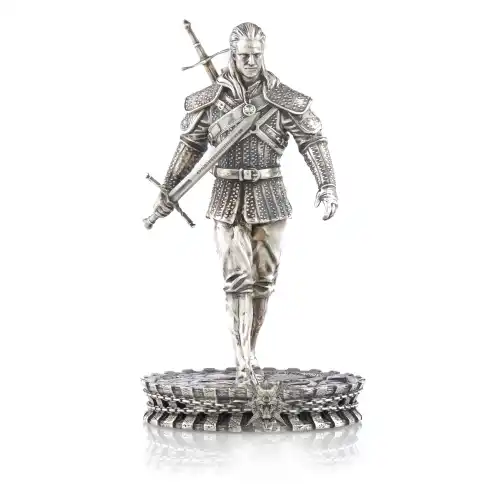 2021 50$ White Wolf - The Witcher Book Series 1 Kilo Silver Statue