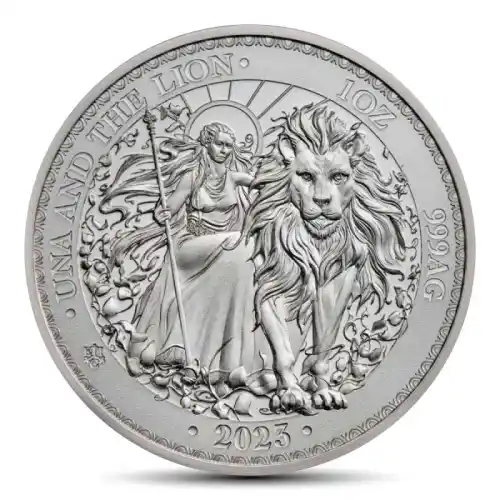 2023 1 oz St. Helena Una and the Lion Silver Coin (BU)