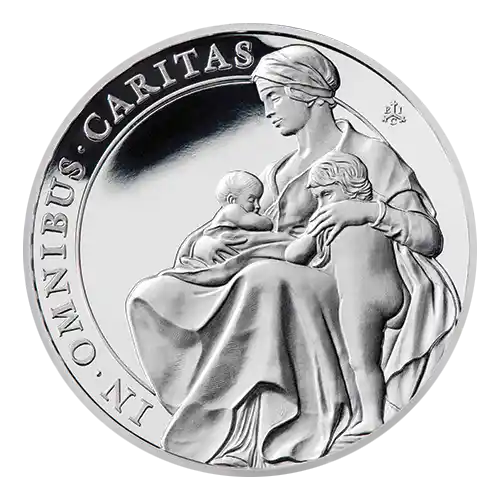 2022 St Helena Queens Virtues: Charity 1 oz Silver Proof
