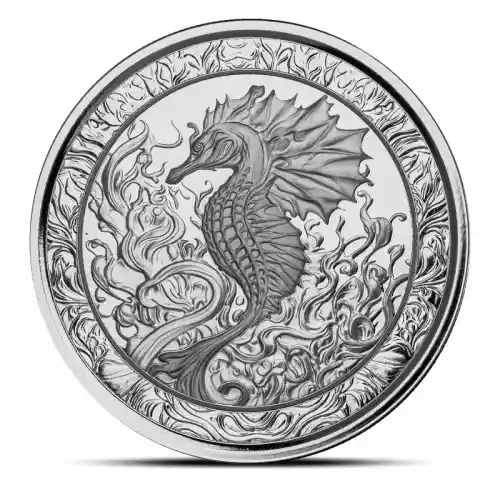 2023 1 oz Samoa Seahorse Silver Coin (BU)