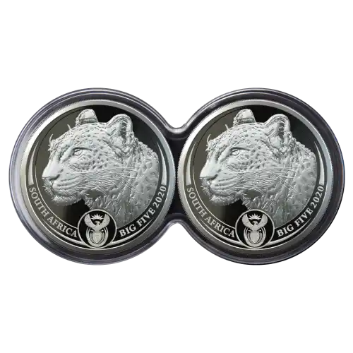 2020 Silver South Africa Big Five Leopard Proof Set - 2 oz