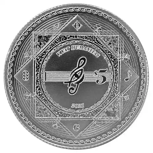 2021 Silver Tokelau Vivat Humanitas 1 oz BU