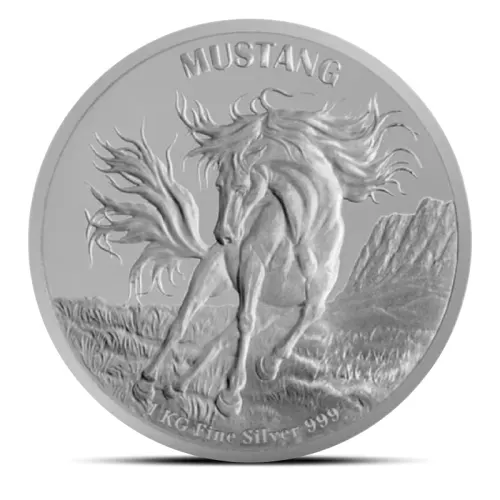 2024 1 Kilo Tokelau Mustang Silver Coin (Proof-like)