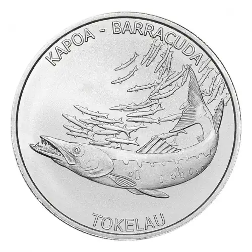 2017 Silver 1 oz Tokelau Hakula Barracuda