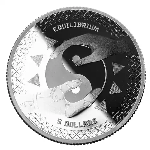2020 1 oz Tokelau Equilibrium Dualism Silver Prooflike Coin (Impaired)