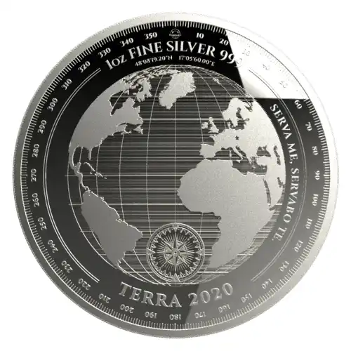 2020 Silver Tokelau Terra 1 oz Prooflike
