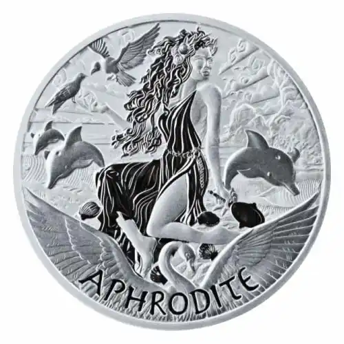 2022 Tuvalu Gods of Olympus: Aphrodite 5 oz Silver BU