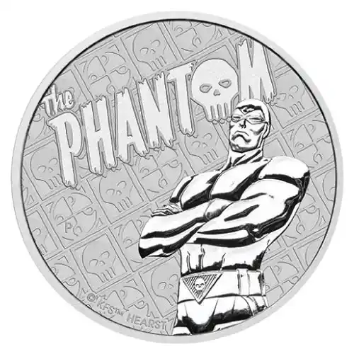 2022 Silver Tuvalu Perth DC Comics: Phantom 1 oz BU