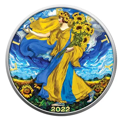 2022 American Silver Eagle 1 oz - Ukrainian Sovereignty Edition