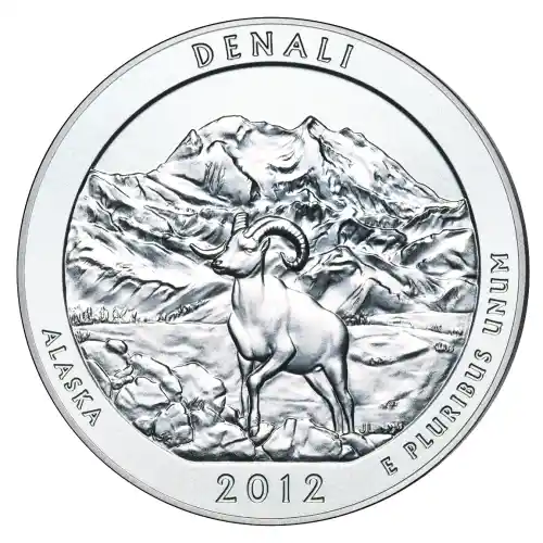 2012 Silver 5 oz ATB Denali, Alaska
