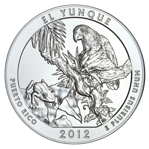 2012 Silver 5 oz ATB El Yunque, Puerto Rico