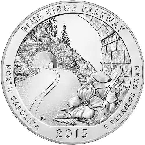 2015 Silver 5 oz ATB Blue Ridge Parkway, North Carolina