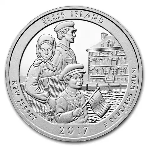 2017 Silver 5 oz ATB Ellis Island National Monument, New Jersey