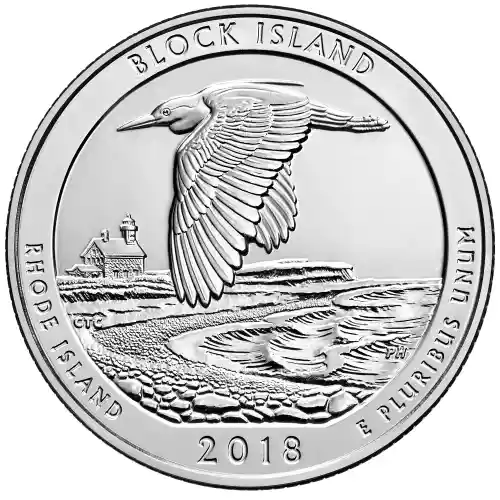 2018 Silver 5 oz ATB Block Island, Rhode Island