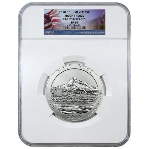2010 Silver 5 oz ATB Mount Hood NP Early Release NGC SP69