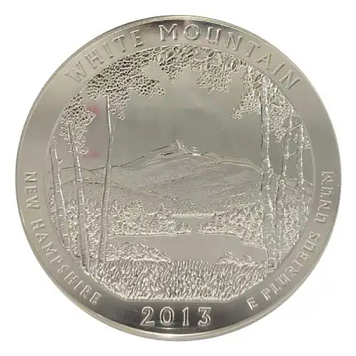2013 Silver 5 oz ATB White Mountain NP First Strike PCGS MS69 DMPL (Mercanti)