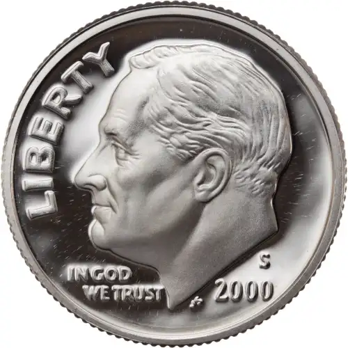2000-S Silver Proof Roosevelt Dime